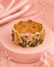 Dual-Tone Beaded Designer Kada Set (Set of 2)
