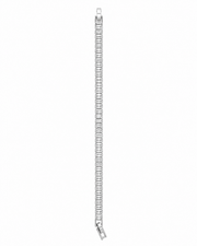 Fancy Baguette Stone Tennis Bracelet | Stylish Partywear Silver Bracelet for Women