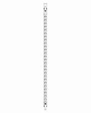 Fancy Stylish Diamond-Look Zirconia Tennis Bracelet / Partywear Silver Kada