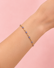 Fancy Rose Gold Plated Purple Stone Bracelet for Women | New Trending Adjustable Hand Chain / Kada for Girls | Partywear Artificial Jewelry