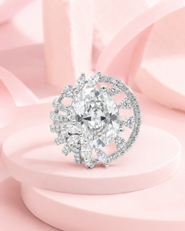 Trendy Fancy American Diamond Cocktail Ring | Adjustable Stylish Partywear Ring