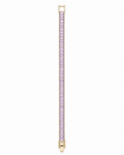 Fancy Lavender Stone Tennis Bracelet / Stylish Purple Partywear Wristlet