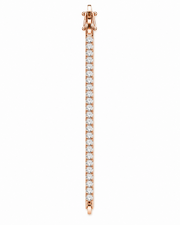 Fancy Rose Gold American Diamond Tennis Bracelet | Stylish Partywear AD Bracelet for Women