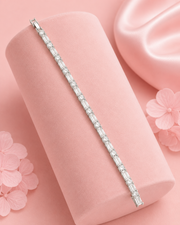 Fancy Stylish American Diamond (AD) Tennis Bracelet / Partywear Crystal Bracelet for Women