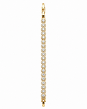 Fancy Sparkling American Diamond Gold Plated Bracelet / Trendy Partywear AD Bracelet for Women