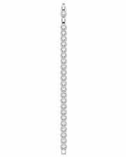 Fancy Sparkling American Diamond Silver Tennis Bracelet - Partywear Stylish Bracelet for Women