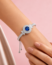Trending Royal Blue Adjustable Bracelet | Stylish Partywear 