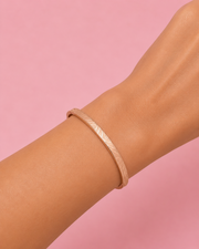 Fancy Stylish Rose Gold Wave Design Kada / Partywear Bangle Bracelet for Girls
