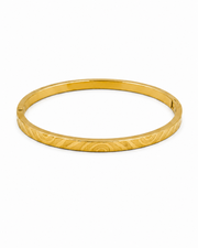 Stylish Partywear Gold-Plated Designer Kada / Wave Pattern Bangle for Women