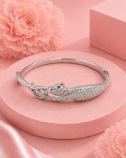 Stylish Fancy Panther Bangle | American Diamond Silver Bracelet | Trending Partywear Jewelry