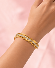 Stylish Fancy Gold Plated Partywear Kada / Bangle for Women