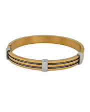 Fancy Dual Tone Stylish Partywear Kada - Trendy Rose Gold Bracelet