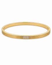 Fancy Gold Plated Stylish AD Stone Kada Bangle | Everyday Wear Bracelet for Women