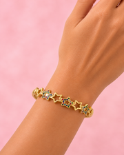 Trendy Multicolored Star Fancy Kada / Stylish Partywear Star Bangle Bracelet