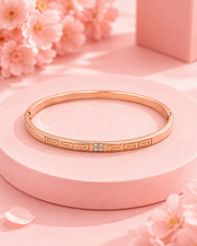 Fancy Stylish Rose Gold Kada | Partywear Stone Studded Bracelet | New Design Bangle for Women