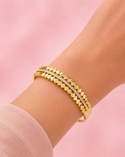 Trendy Gold Plated Fancy Leaf Kada | Stylish AD Stone Bracelet for Women | Partywear Jewellery