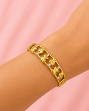 Stylish Teddy Bear Gold Kada | Fancy Partywear Bangle | Trending Designer Bracelet for Girls & Women