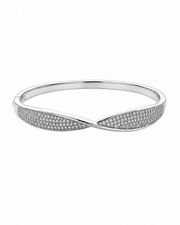 Stylish Infinity Silver Kada | American Diamond Fancy Bracelet for Women | Trending Partywear Bangle