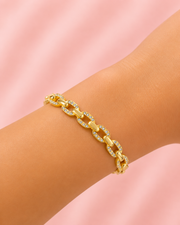 Fancy Gold Plated Partywear Bangle | Stylish Crystal Studded Kada | New Trending Bracelet for Women