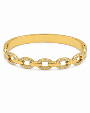 Fancy Gold Plated Partywear Bangle | Stylish Crystal Studded Kada | New Trending Bracelet for Women