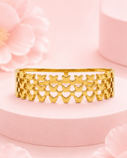 Trendy Gold Butterfly Kada | Stylish Heart Bangle | New Fancy Partywear Bracelet.