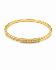 Stylish Gold Plated Sparkling Stone Kada Bangle for Women and Girls