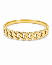 Trending Gold Cuban Chain Bangle / Stylish Partywear Bracelet for Women