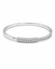 Unique Fancy American Diamond Silver Kada / Stylish Daily Wear Bracelet for Women