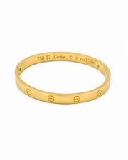 Fancy Stylish Gold Plated Love Bangle | Partywear Kada for Women | Trendy Bracelet
