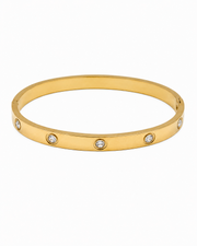 Fancy Stylish Gold Kada | Luxury Stone Bangle for Girls | Partywear Daily Use Bracelet