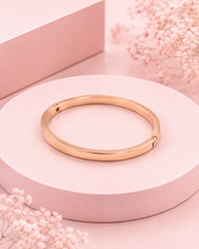 Trending Fancy Rose Gold Side-Lock Kada | Stylish Minimalist Bangle for Women
