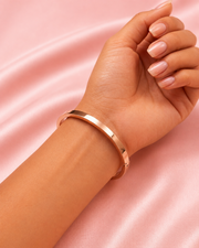 Trending Fancy Rose Gold Side-Lock Kada | Stylish Minimalist Bangle for Women