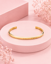 Fancy Stylish Gold Plated Adjustable Cuff Bracelet / Kada for Girls