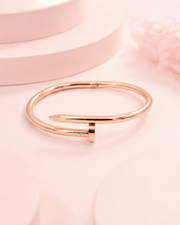 Fancy Stylish Rose Gold Nail Bangle / Partywear Kada for Women