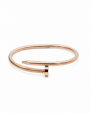 Fancy Stylish Rose Gold Nail Bangle / Partywear Kada for Women