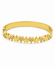 Stylish Gold Plated Star Studded Kada Bangle for Women and Girls