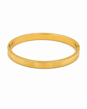 Stylish Gold Plated Mantra Bangle | Fancy Spiritual Kada for Men & Women | Trending Partywear Bracelet