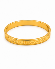 Fancy Stylish Gold Plated Greek Motif Kada / Partywear Daily Wear Gold Bangle for Women