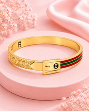 Fancy Stylish Belt Kada | Trending Gold Plated Bangle | Partywear Bracelet for Women