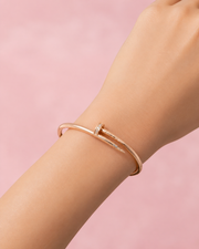 Trending Nail Design Fancy Kada | Rose Gold Stylish Partywear Bangle | AD Studded Bracelet for Women