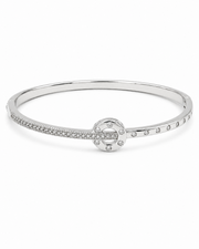 Stylish Fancy Silver AD Bracelet / Partywear American Diamond Bangle for Women
