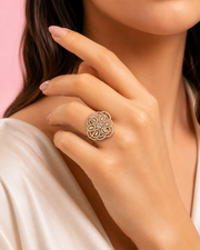 Trending Stylish Flower Fancy Partywear Ring for Women - Adjustable