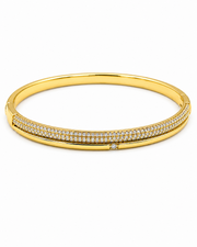 Fancy Stylish Gold Plated AD Stone Kada / Partywear Diamond Bracelet