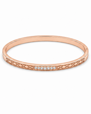 Fancy Stylish Rose Gold Kada | Partywear Stone Bracelet | Trending Jewelry for Women