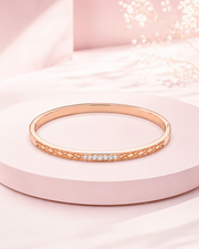 Fancy Stylish Rose Gold Kada | Partywear Stone Bracelet | Trending Jewelry for Women