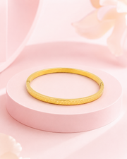 Trendy Honeycomb Gold Kada | Fancy Stylish Partywear Bracelet for Women | Office Wear Jewelry