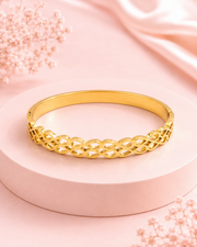 Stylish Infinity Gold-Plated Cuff Bangle for Party & Daily Wear