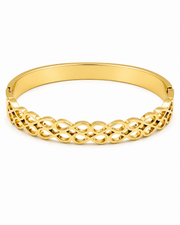 Stylish Infinity Gold-Plated Cuff Bangle for Party & Daily Wear