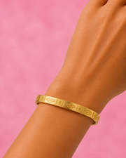 Stylish Fancy Gold Plated Kada | Tarnish-Free Daily Wear Bracelet for Women | Partywear Jewellery