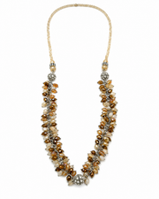 Women's Crystal Beaded Long Necklace | Designer Fashion Jewellery for Girls & Women